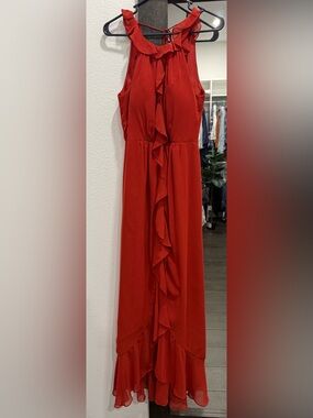 Women’s Azazie bridesmaids dress. Color Rust. Size 8. No alterations.